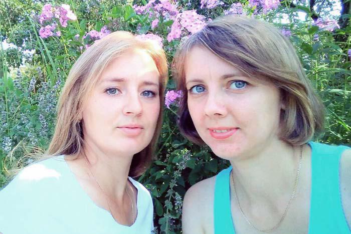 Сестры Марина Сидорова и Ирина Игнатёнкова