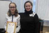 Первое место заняла Кристина Воробьёва, в её исполнении прозвучало стихотворение С. Есенина «Лебёдушка»